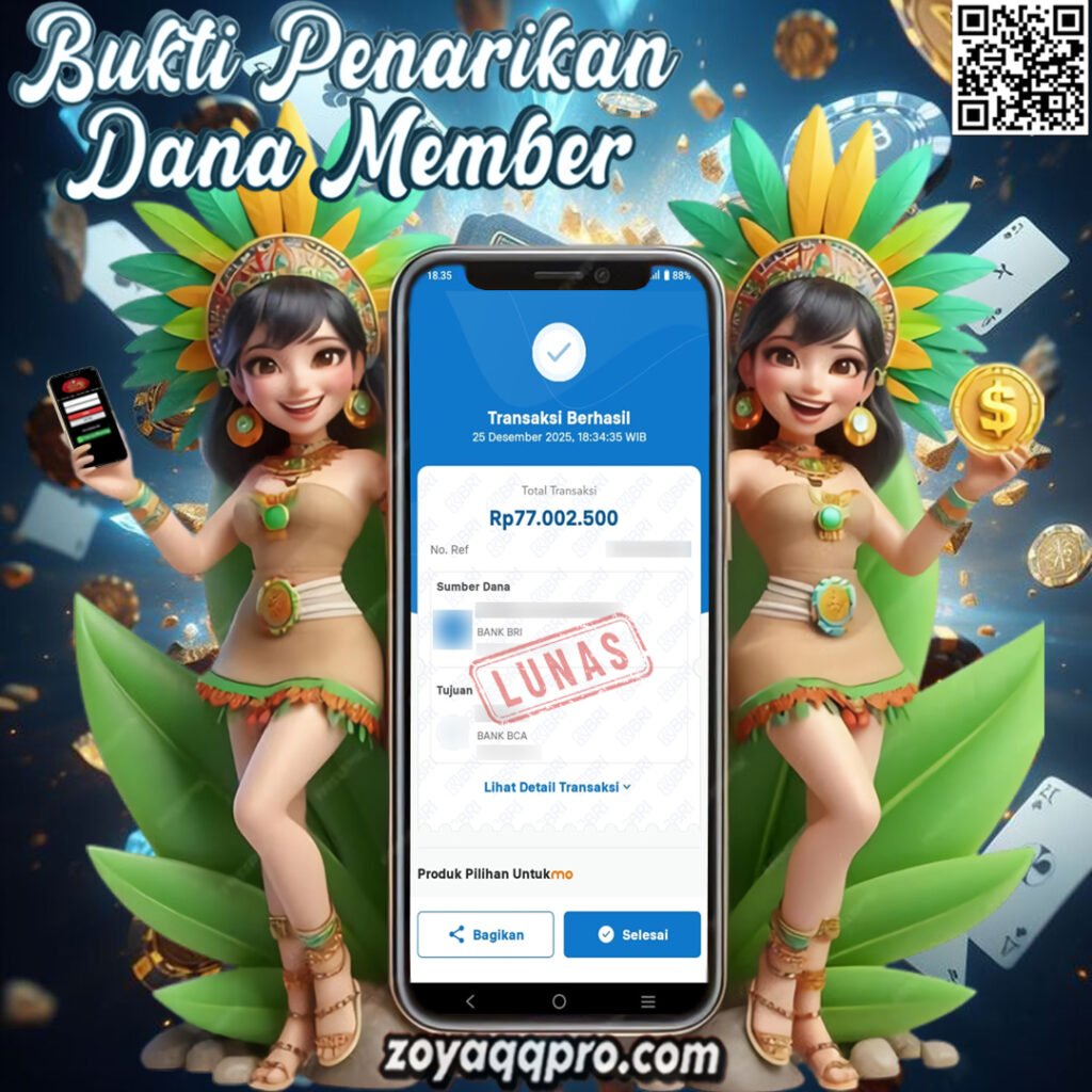 BUKTI WITHDRAW MEMBER ZOYAQQ