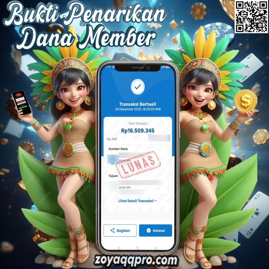 BUKTI WIN MEMBER ZOYAQQ