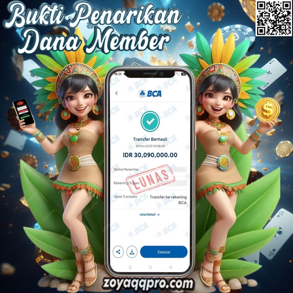 Bukti Tarik Saldo ZoyaQQ